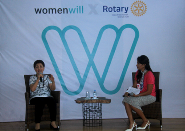 Dorong Wanita Go Digital, Rotary Club of Bali Taman Gandeng WomenWill Gelar Seminar