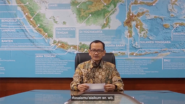 Prof. Ir. Nizam, M.Sc., DIC, Ph.D - Direktur Jenderal Pendidikan Tinggi, Kementerian Pendidikan dan Kebudayaan pada Wisuda Bangkit Angkatan 2020