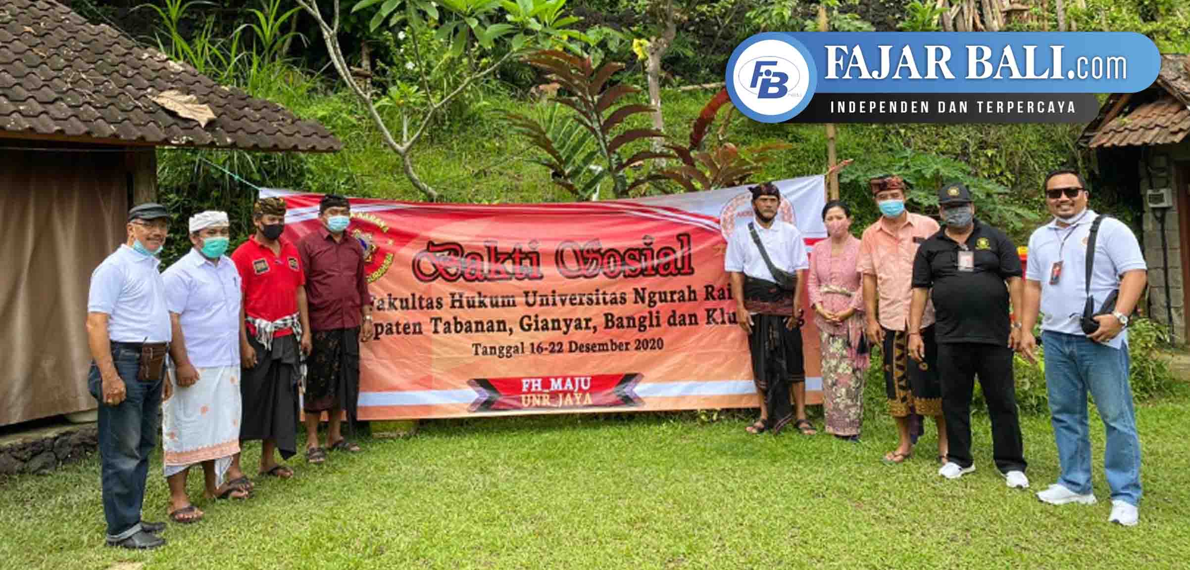 Tutup Tahun 2020, FH UNR Berbagi Sembako di Empat Kabupaten