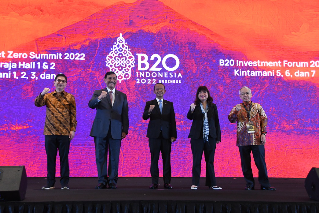 Joint Opening Indonesia Net Zero Summit 2022 dan B20 Investment Forum: Aksi Iklim Kolektif untuk Dekarbonisasi Industri