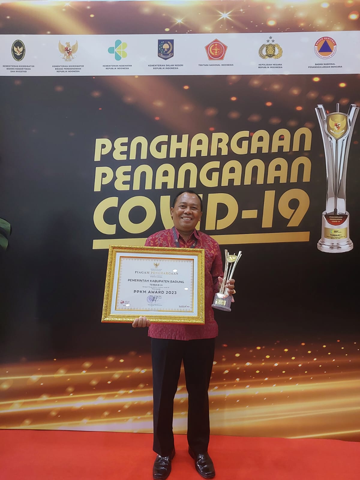 Badung Raih Penghargaan PPKM Award 2023, Kategori Pengendalian Covid-19 Wilayah Jawa dan Bali