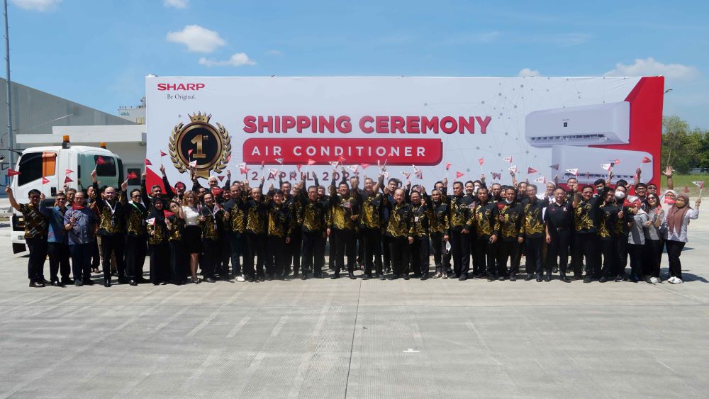 Sharp Indonesia Lakukan Pengiriman Pertama Produk AC Dalam Negeri, Pabrik AC Sharp Indonesia Siap Menjadi Basis Ekspor Asia