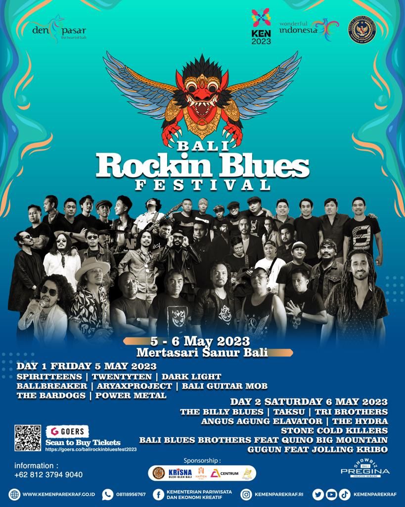 Bali Rockin Blues Festival 2023 Hadirkan Konser Musik Spektakuler di Kota Denpasar