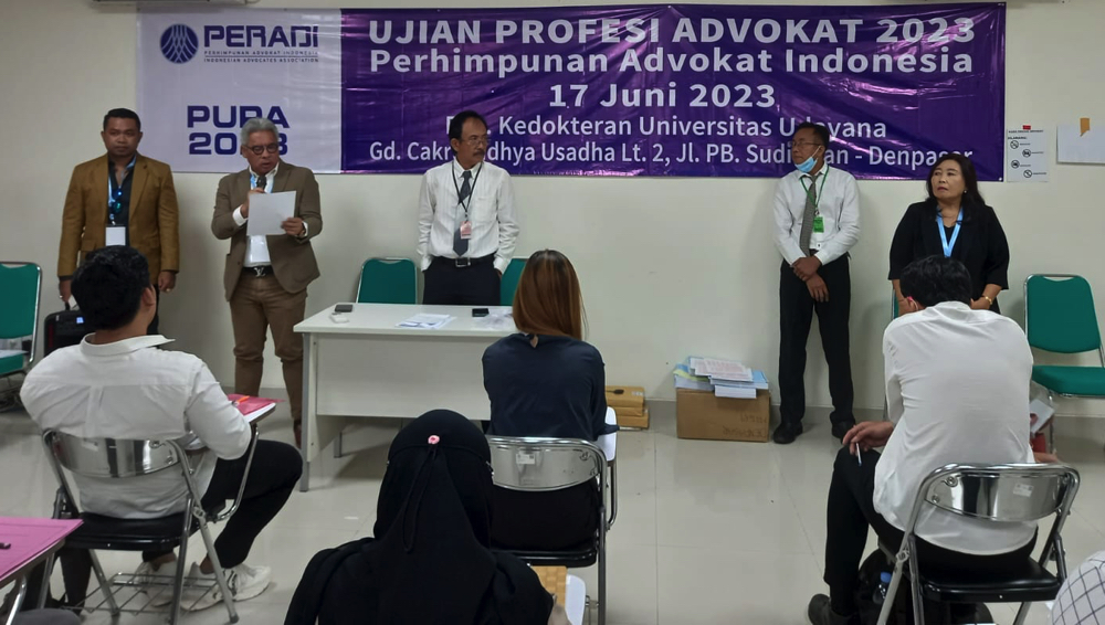 135 Calon Advokat Peradi Denpasar Ikut UPA Serentak di 43 Kota di Indonesia