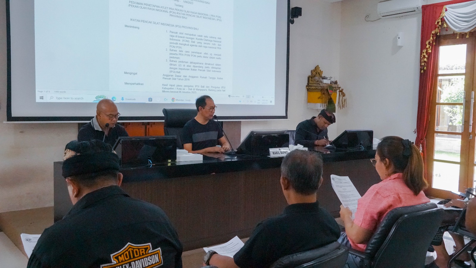 Wabup Suiasa Pimpin Rapat Koordinasi IPSI Bali Jelang PRA-PON 2023