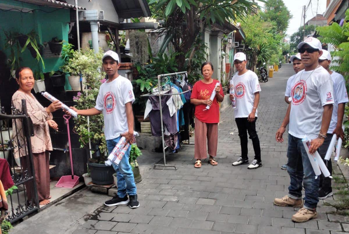 Bagikan Susu Gratis, Masyarakat Bali Sambut Positif Relawan GSP Sukseskan Pilpres 2024 Sekali Putaran