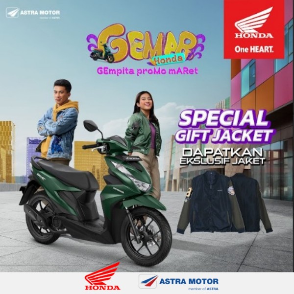 Astra Motor Bali Hadiahkan Jaket Eksklusif di Promo Special Gift Honda BeAT Sporty