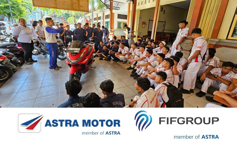 Astra Motor Bali Konsisten Sebarkan #Cari_Aman Melalui Sosialisasi ke Sekolah Binaan
