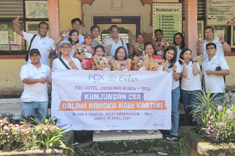 Peringati Hari Kartini, FOX Hotel Jimbaran Beach Bali Gelar CSR di SD Negeri 6 Muncan