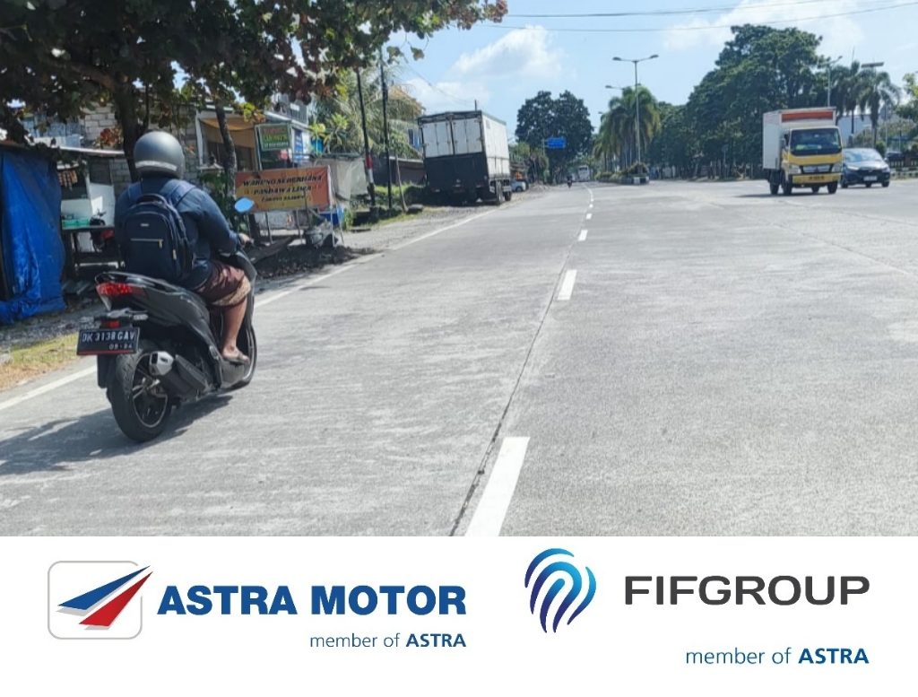 Astra Motor Bali Ajak Pengguna Sepeda Motor Selalu #Cari_Aman Saat Berkendara di Jalan Beton