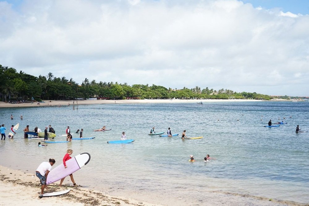 Kunjungan wisatawan di Kawasan The Nusa Dua