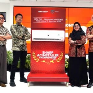 Foto 3 - Perwakilan Sharp meresmikan program AC installer championship 2025