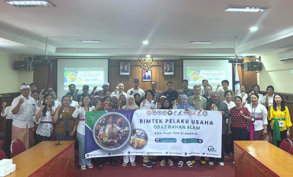 BBPOM di Denpasar gelar BIMTEK untuk pelaku usaha obat bahan alam.