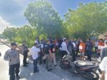 REKONTRUKSI-Satuan Reskrim Polresta Denpasar gelar rekonstruksi kasus penganiayaan hingga menewaskan dua pemuda di Pelabuhan Benoa.