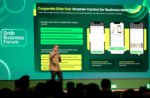 Roy Nugroho, Director of Commercial Grab Indonesia, memperkenalkan Corporate Dine Out dalam Grab Business Forum 2026. Solusi terbaru dari Grab For Business ini membantu perusahaan mengelola pengeluaran jamuan makan kantor, mulai dari lunch meeting dengan klien, makan malam bisnis, hingga kegiatan team engagement, dengan bebas reimburse melalui sistem pembayaran perusahaan yang terintegrasi.